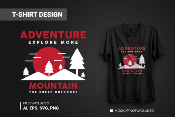 Adventure Mountain Vector Graphics for T-Shirt Designs