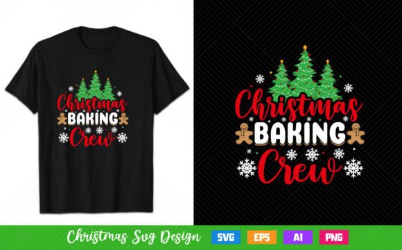 Christmas Baking Crew Vector Design: T-Shirt Graphics Review
