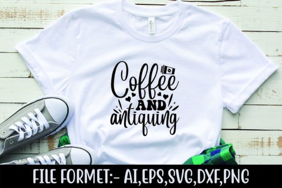 Coffee and Antiquing: A Graphics & T-Shirt Design Asset Review