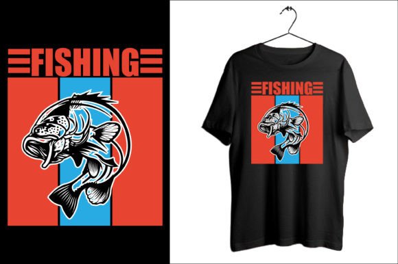 Fishing T-shirt Design 05: Graphics & T-Shirt Designs