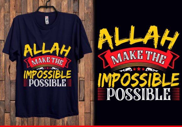 Islamic T-Shirt Vector Graphic for Print Templates & Graphics