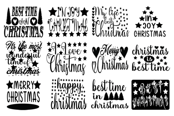 SVG Christmas Bundle Design for Graphics & T-Shirts